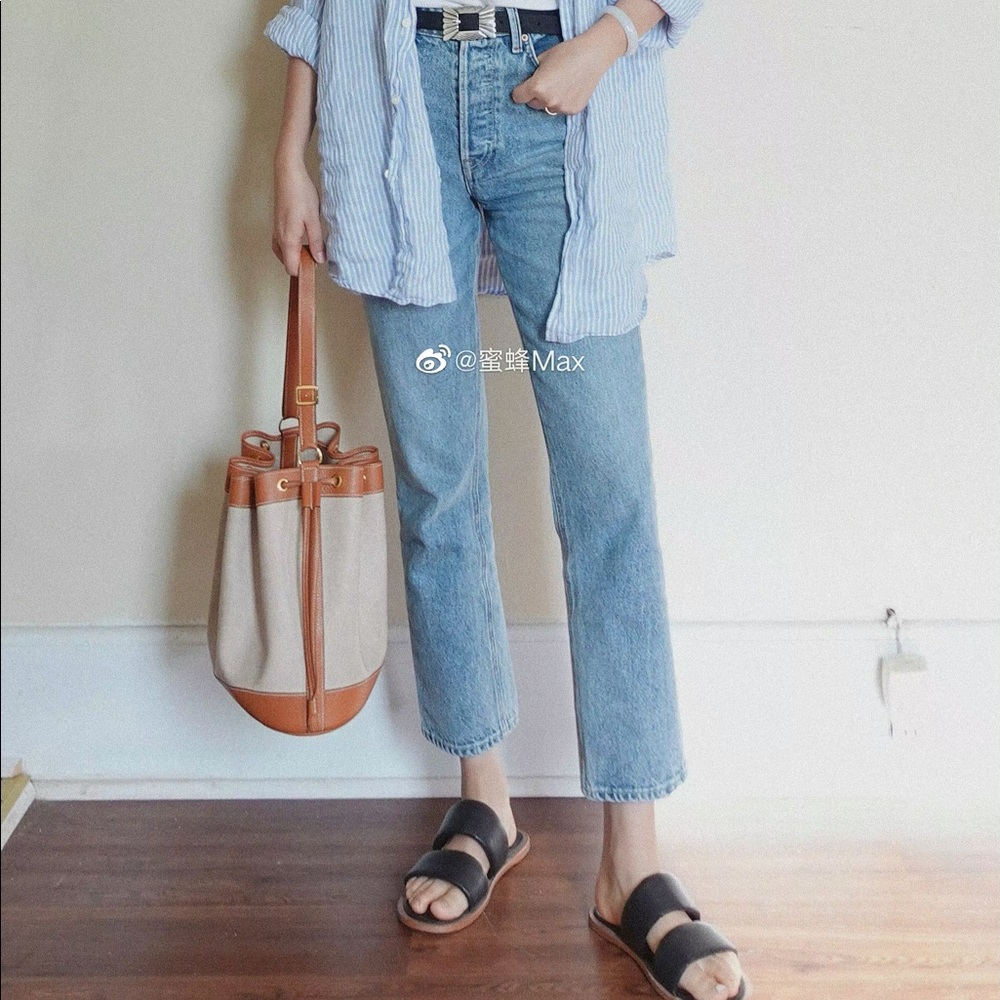 GRLFRND Karolina High Rise Straight Crop